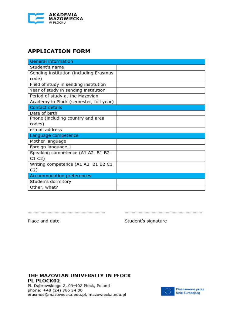 UPLOAD 4. UPLOAD Application Form Incoming Student 4298 6986 | PDF