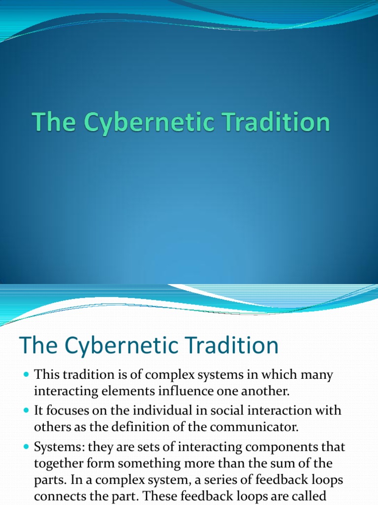 The Cybernetic, Sociopsychological Critical, And Rhetorical Tradition ...