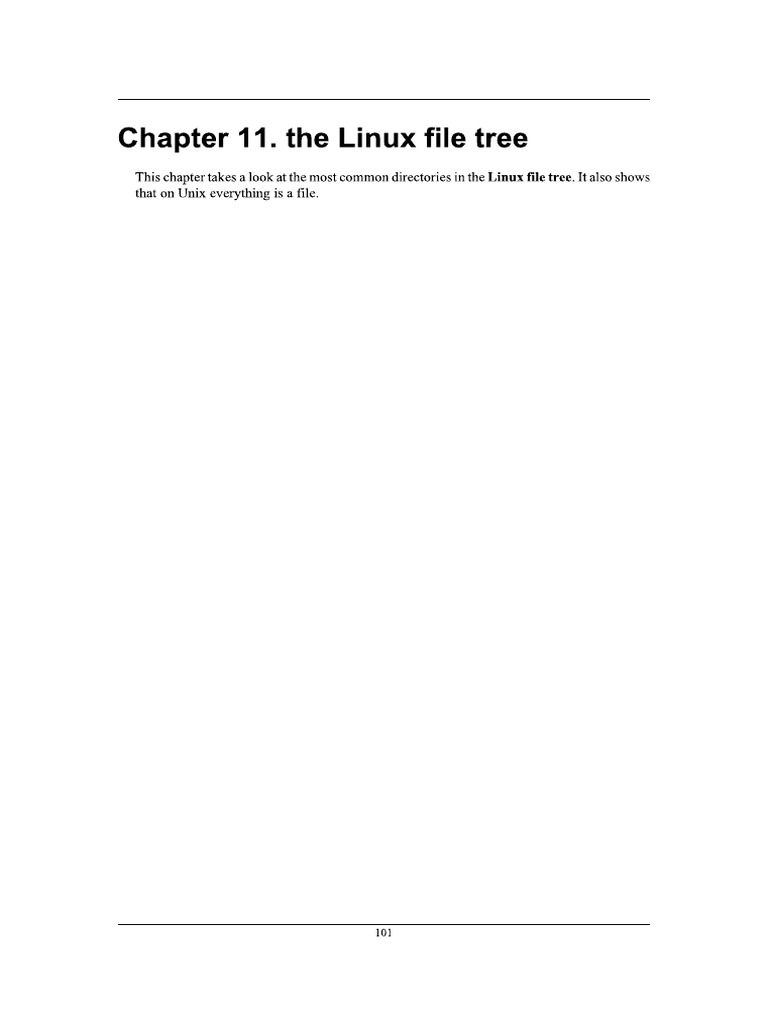 Working With The Linux File Tree | PDF