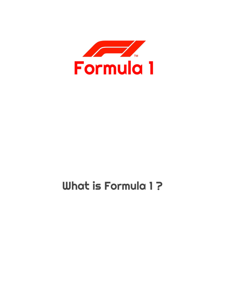 Understanding Formula 1 Racing Basics | PDF | Formula One | Grand Prix ...