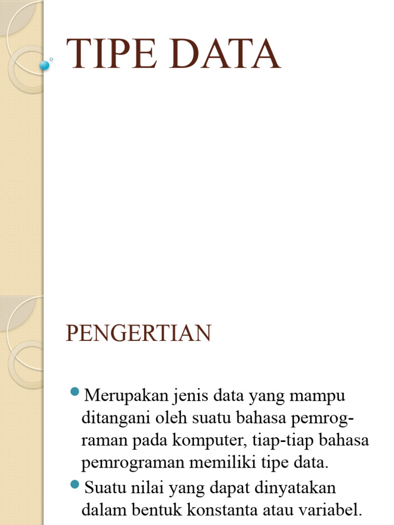 Tipe Data dalam Pemrograman Java | PDF