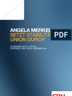 Angela Merkel setzt Stabilitätsunion durch
