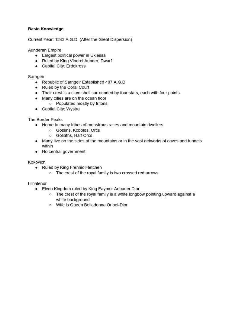 Basic knowledge pdf