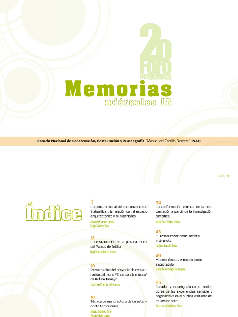 Memorias del 2do. Foro Académico ENCRYM [miércoles 18 