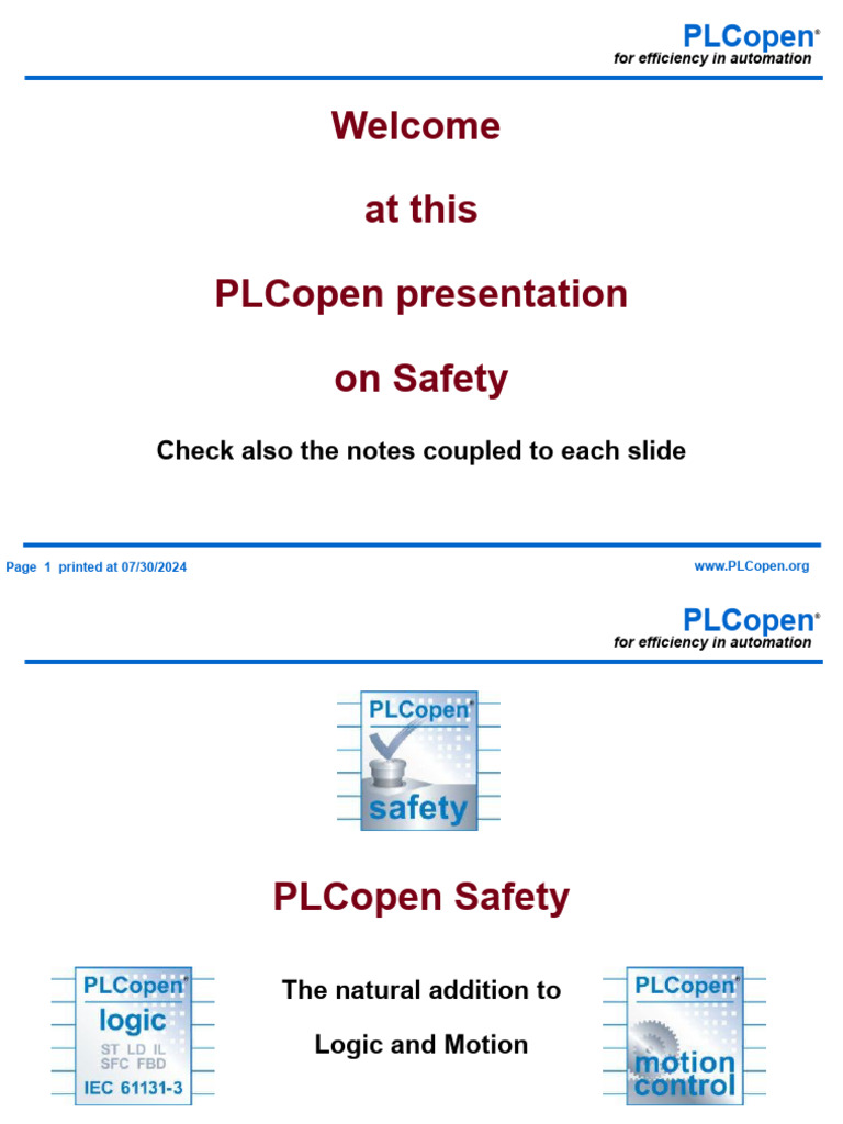Plcopen Safety Presentation Feb2015 | PDF | Computer Programming ...