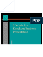 8 Secrets To A Knockout Business Presentation