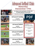 Advanced Softball Clinic 12 17 11