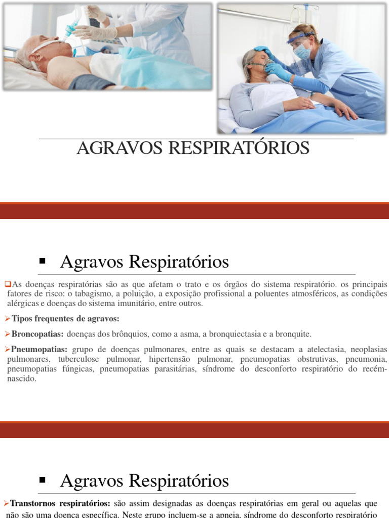 Agravos Respiratórios e Cuidados de Enfermagem | PDF | Doença de ...