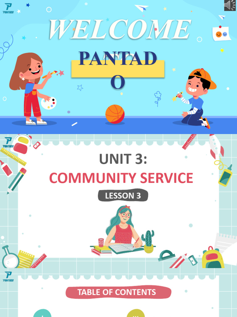Unit 3 Community Service - Lesson 3 | PDF