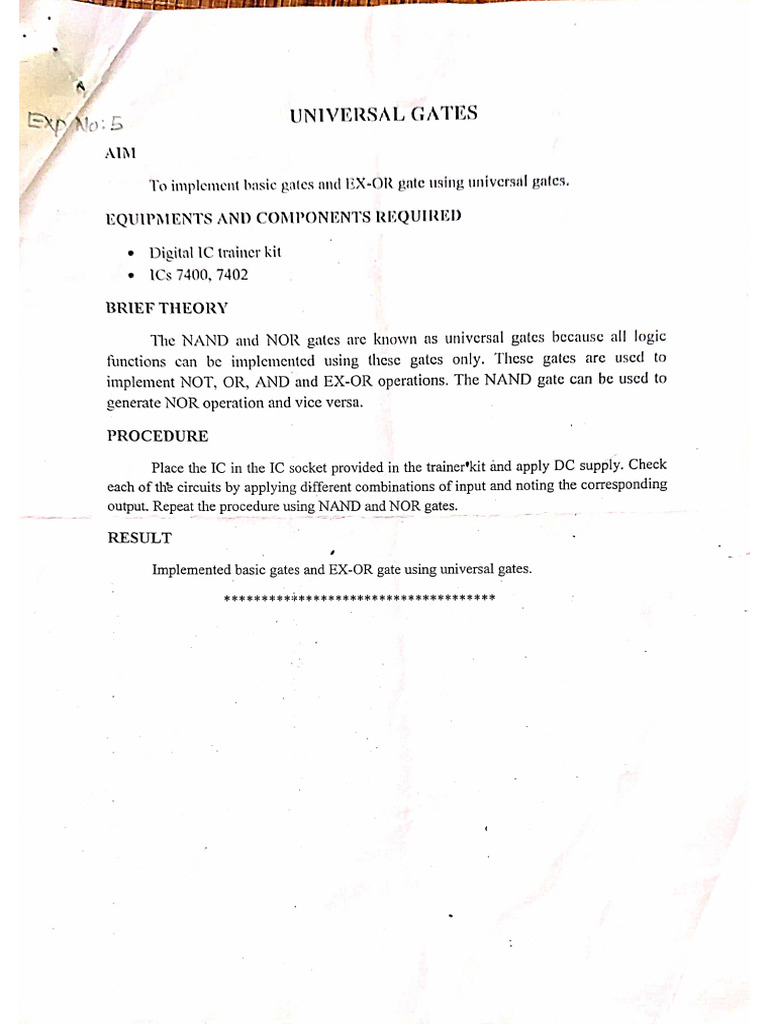 Exp 5 | PDF