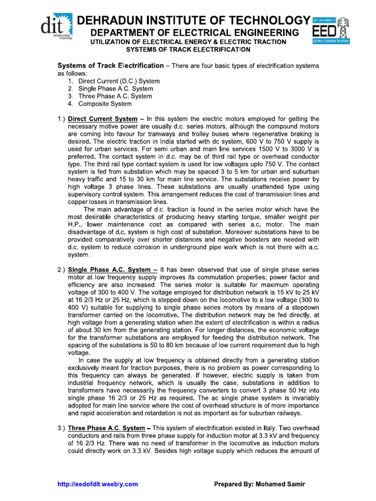 Track Electrification | PDF