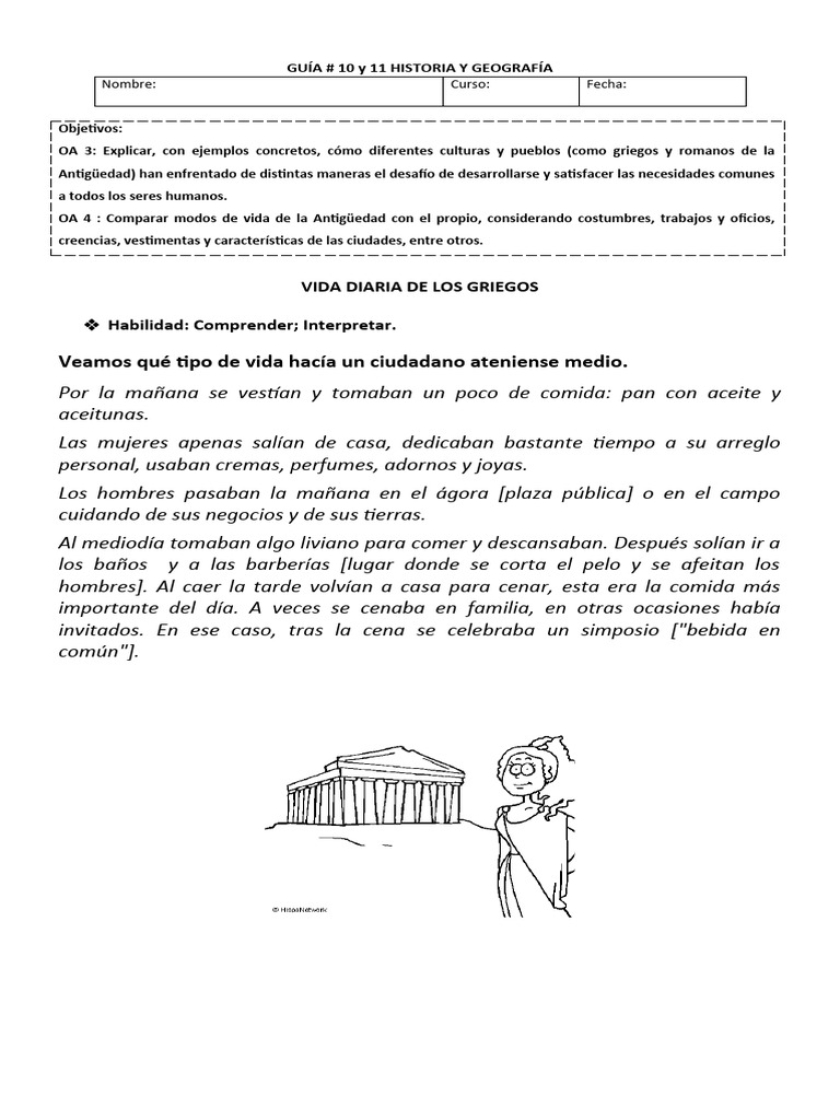 Vida cotidiana en la Antigua Grecia | PDF | Antigua Grecia