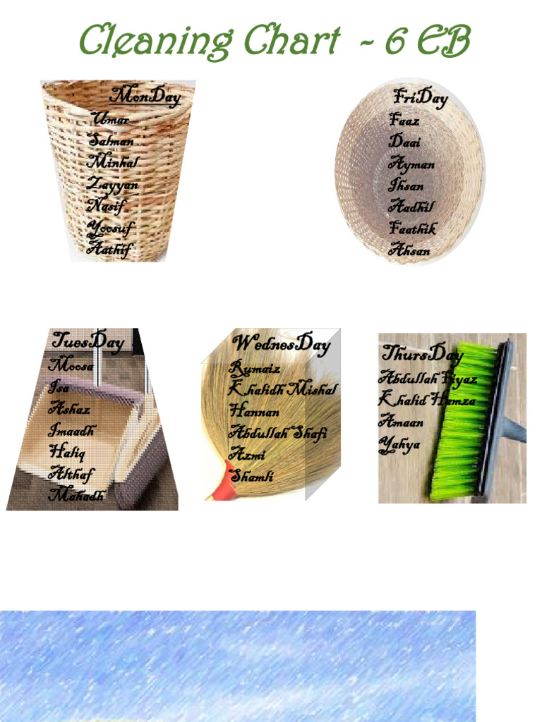 Cleaning Chart Fin | PDF