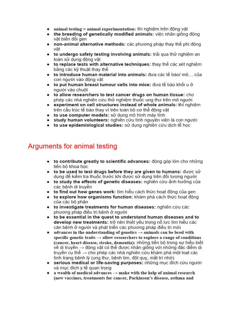 Animal Testing | PDF