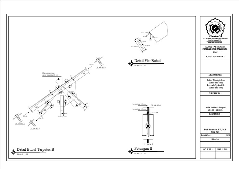Detail Plat Buhul Jembatan 2023 | PDF
