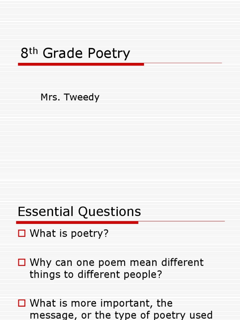 8Th Grade Poetry Fear No More Gedichtanalyse Klasse 8 Mit Lösung Solutions - xiax6fr