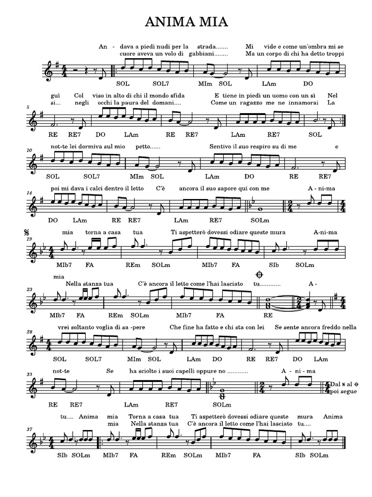 Anima Mia | PDF