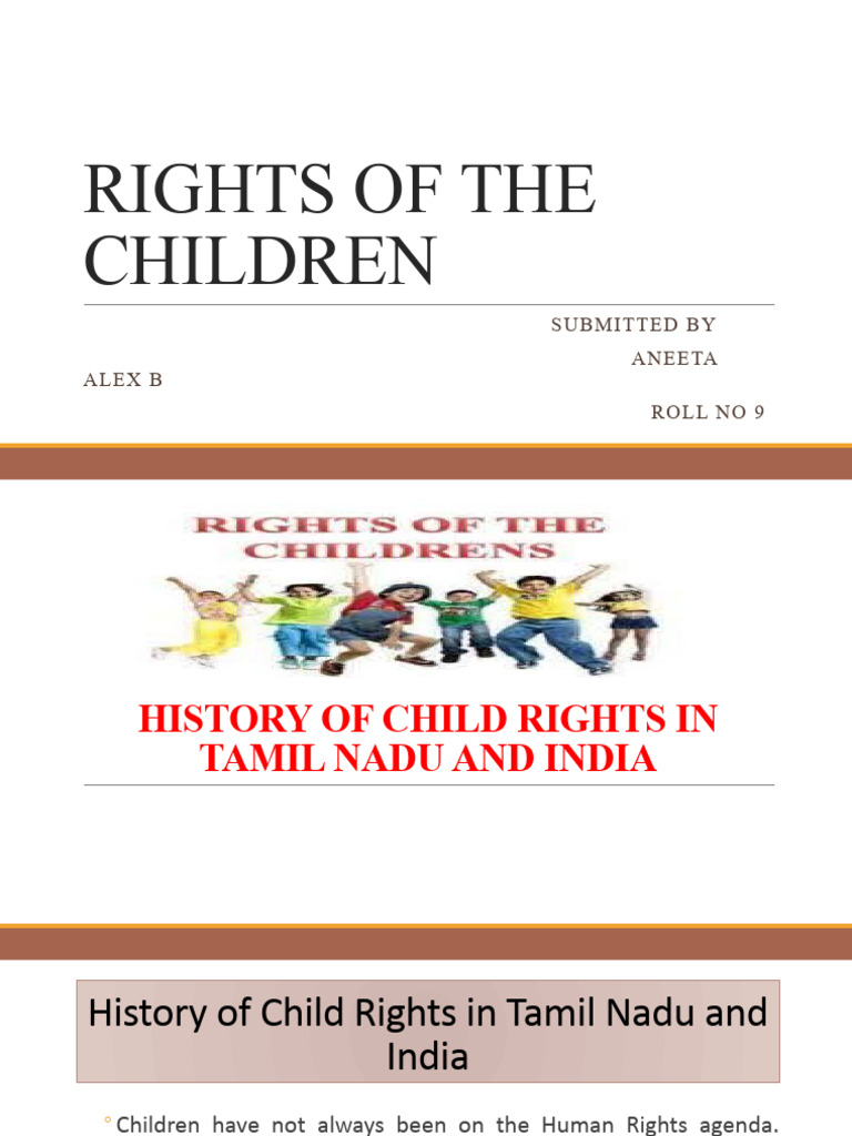 History of Child Rights in India | PDF | Children's Rights | Child ...