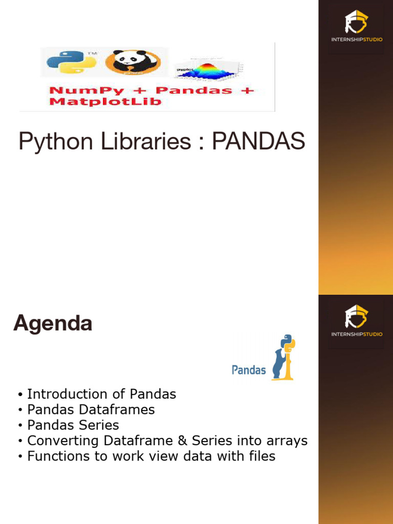 4a Introduction To Pandas - PPTX - Lyst5943 | PDF | Computer Science ...
