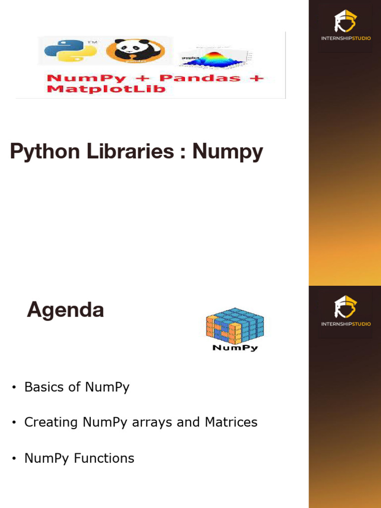 3a Basics of NumPy PPTX Lyst7336 | PDF