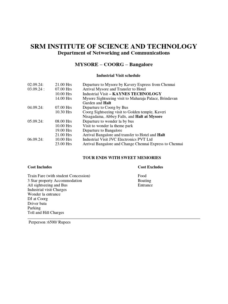Srm university cse kattankullathur 2024 pdf