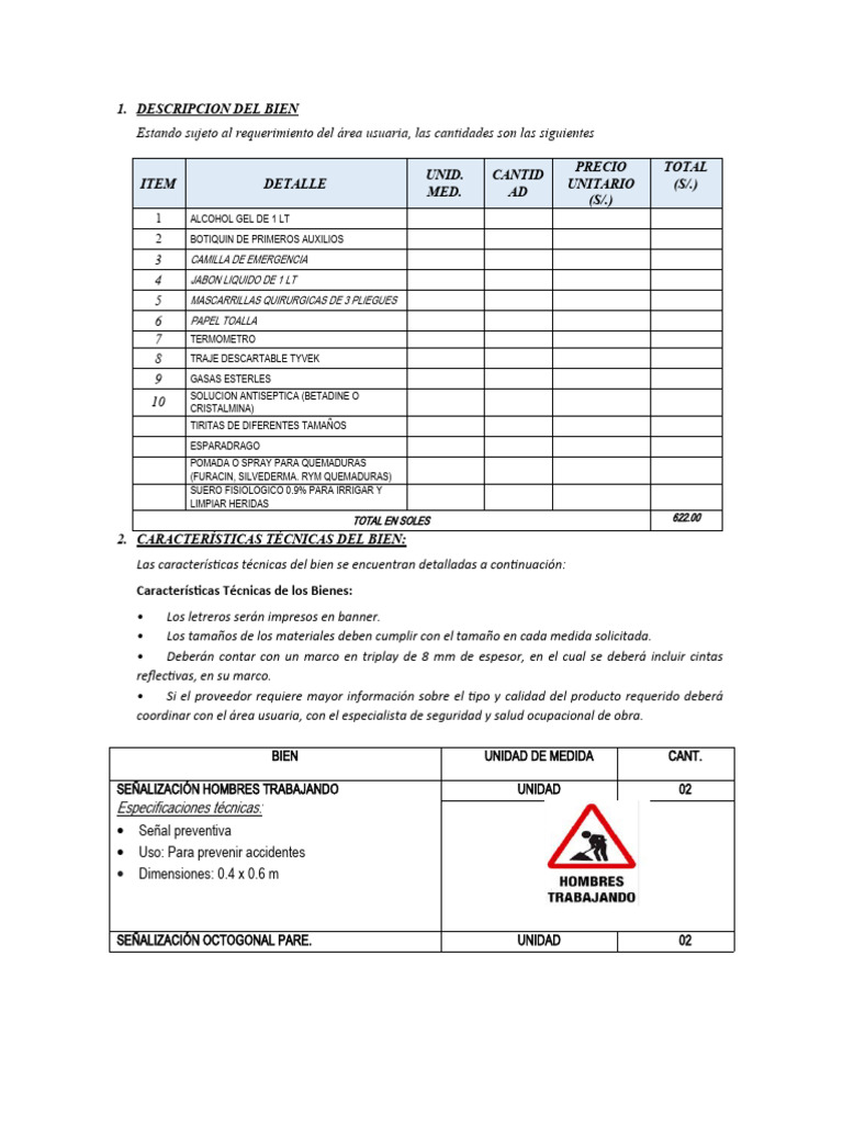05 Requer Plan Covid | PDF | Materiales