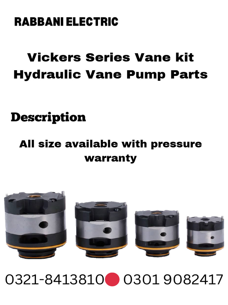 Hydraulic Vane Pump Parts | PDF