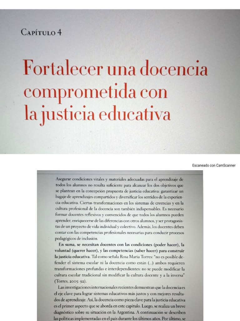 Justicia Educativa Capítulo 4 Axel Rivas | PDF