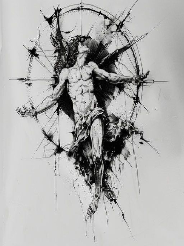 Lucifer Tattoo Vector Art | PDF