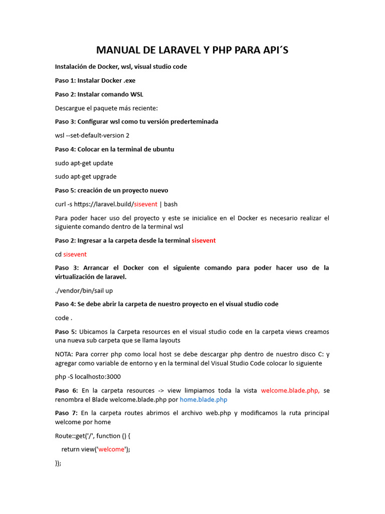 Manual de Laravel y PHP para APIs | PDF | Php | Programación de ...