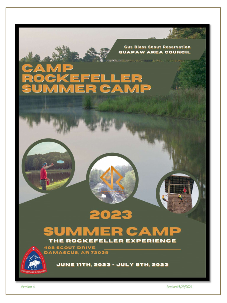 Camp Rockefeller Summer Camp 2024 Guide | PDF | Boy Scouts Of America ...
