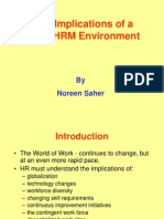 Strategic Implications of A Dynamic HRM Environment: by Noreen Saher