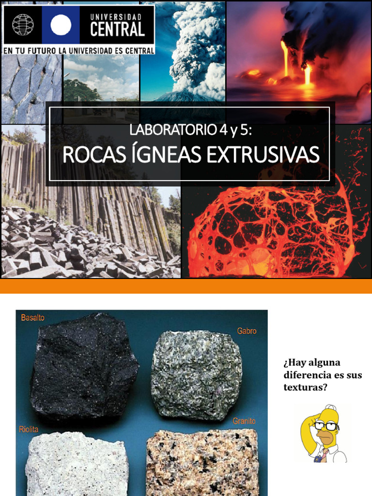 Rocas Ígneas Extrusivas y Piroclásticas | PDF | Lava | Tipos de ...