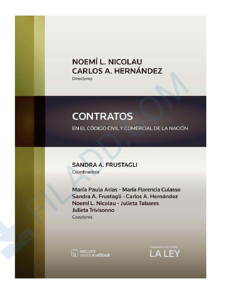 Contratos en El Código Civil y Comercial de La Nación. | PDF | Bienes ...