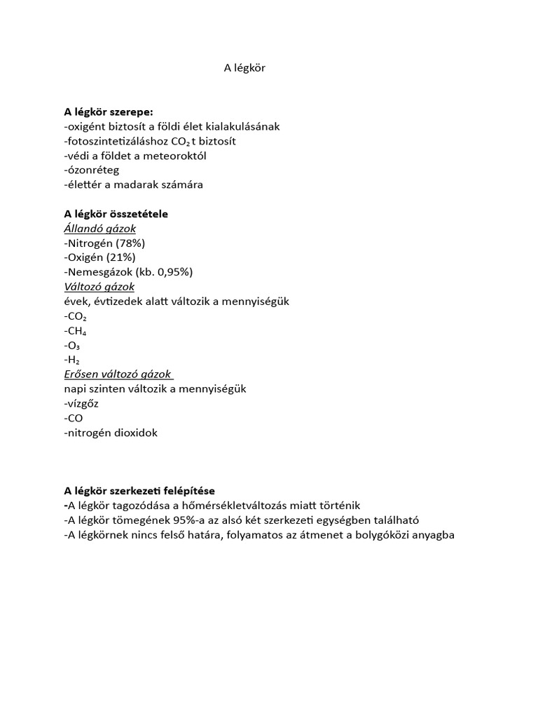 Legkor Foldrajz 9 | PDF