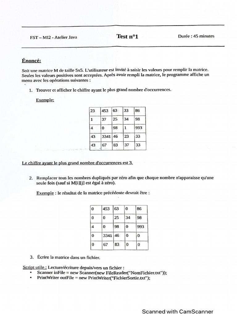 Test Java | PDF
