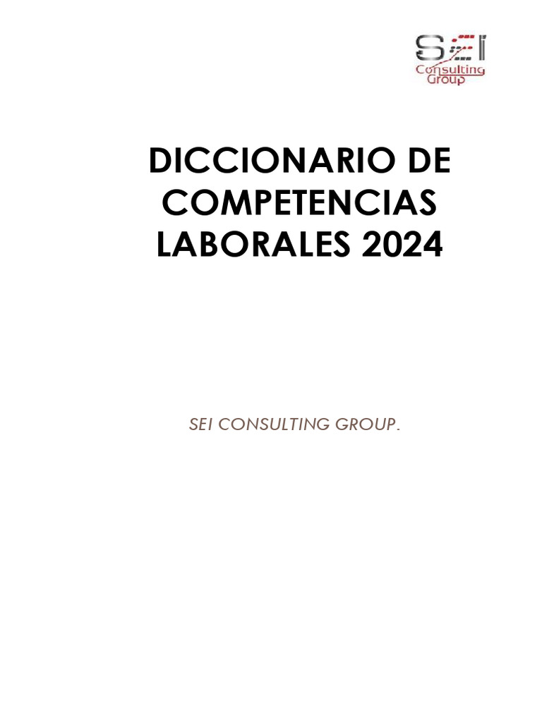 Diccionario de Competencias Laborales | PDF | Business | Aprendizaje