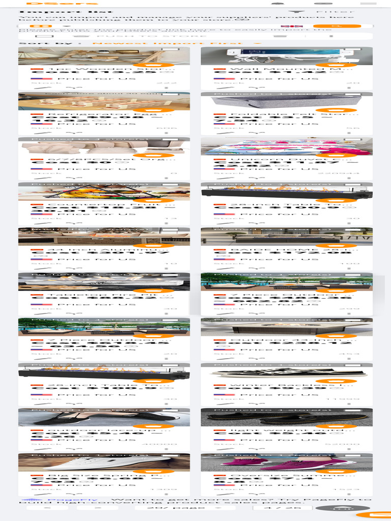 Import list pdf