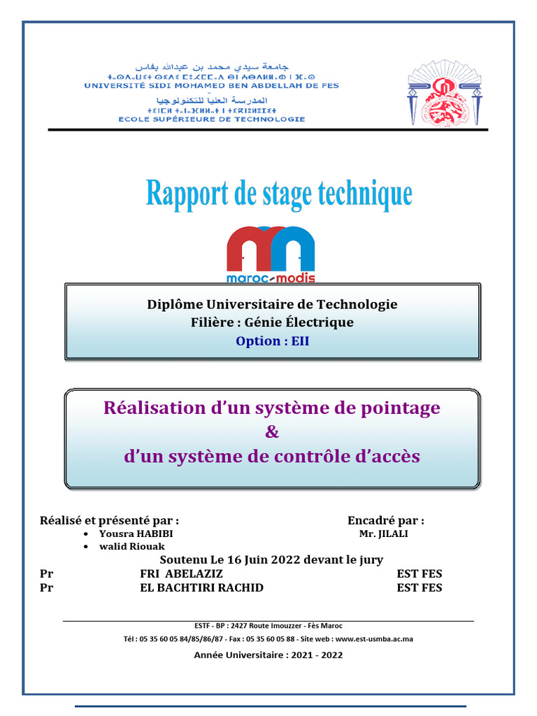 Système de pointage et contrôle d'accès | PDF | Radio-identification