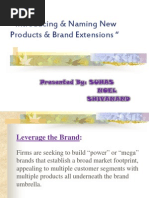 Brand - Introducing, Naming and Brand Extensions Ppt