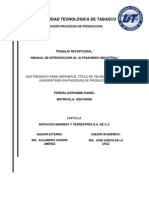 29285450 Manual de Procedimiento de Ensayos No Destructivos Por El Metodo de Ultrasonido