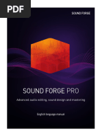 Sound Forge Pro 15 Manual | PDF | Computer File | Amplitude