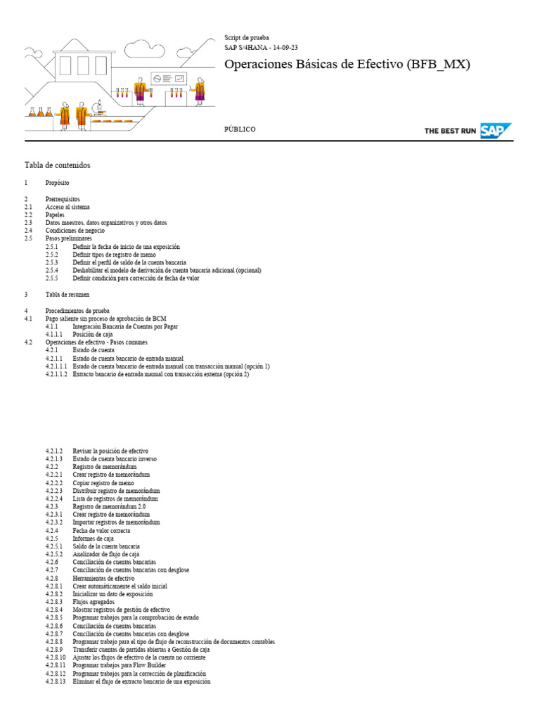 Script de Prueba - Operaciones Básicas de Efectivo BFB OK | PDF ...