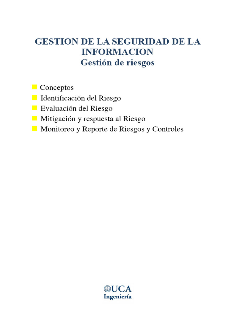 Gestión de Riesgos de TI: Claves y Métodos | PDF | Seguridad de ...
