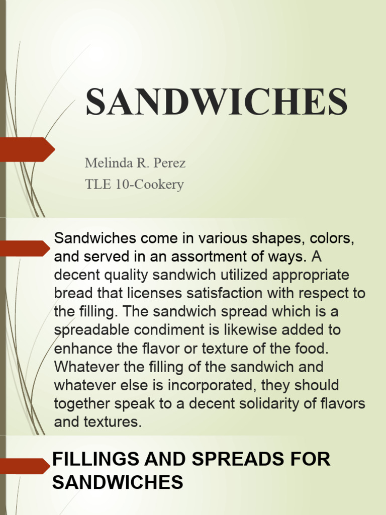 Sandwiches Pdf Salad Bacon