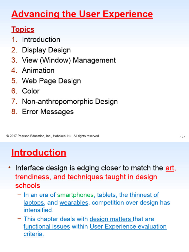 Advancing The User Experience - Part1 | PDF | Computing | Computer Science