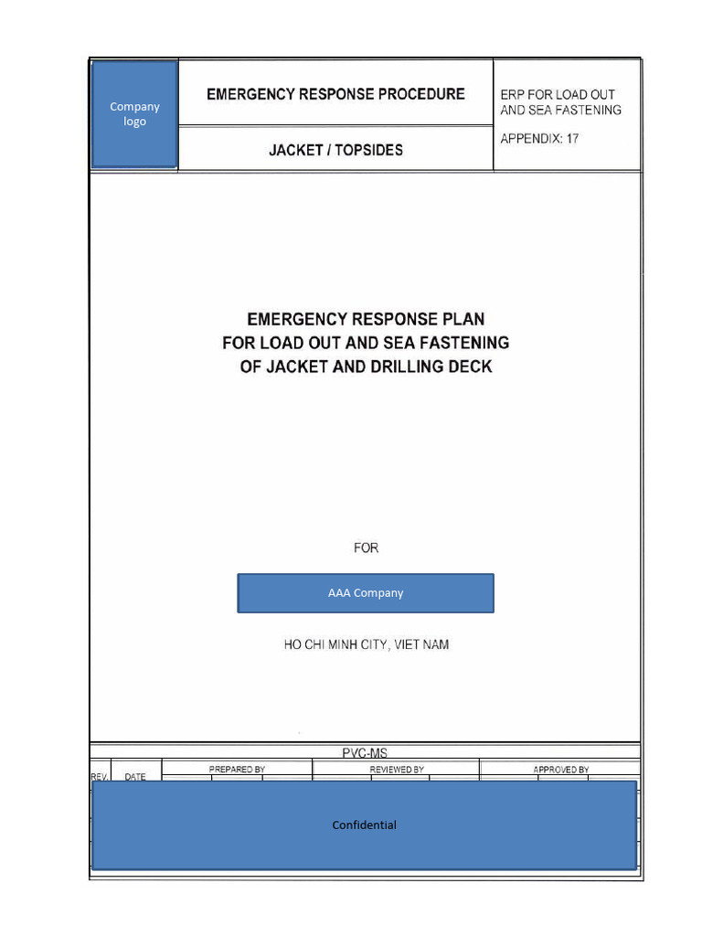 Emergency Response Plan for Load Out | PDF | Emergency | Oil Spill