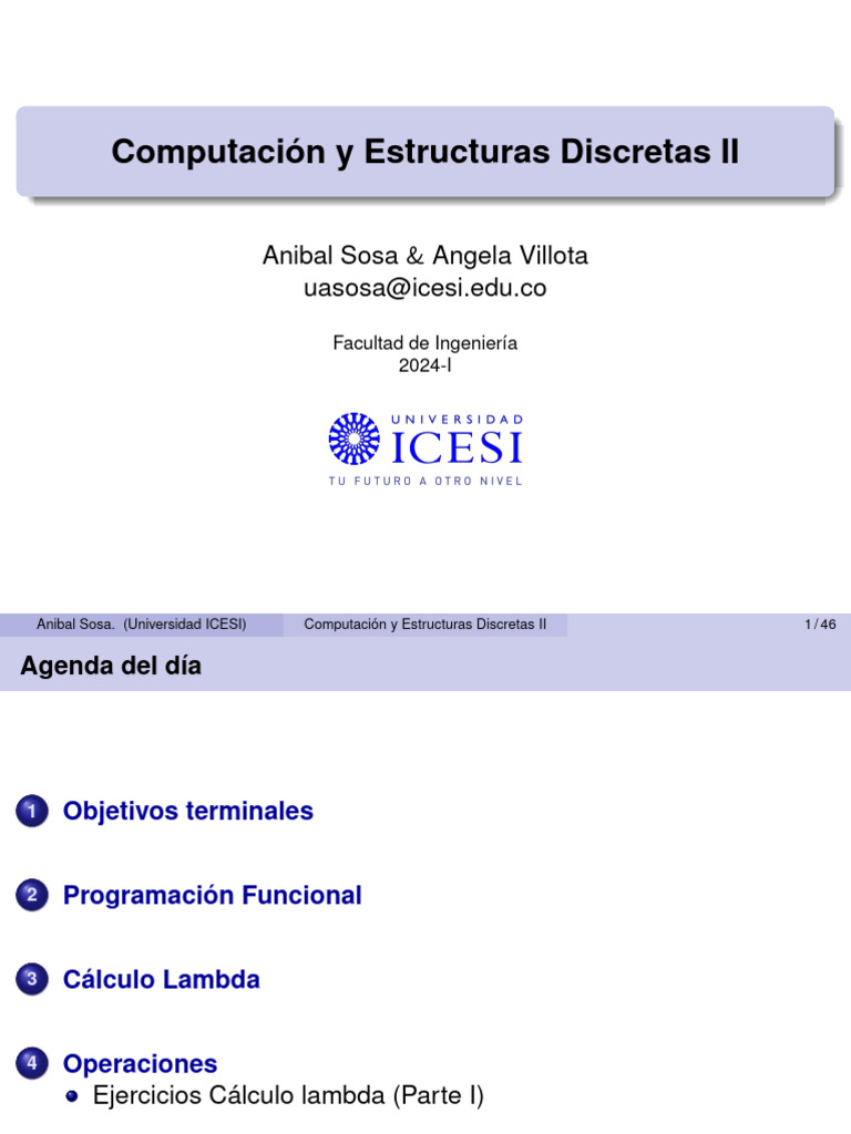 Cal Culo Lambda | PDF | Programacion Funcional | Secuencia