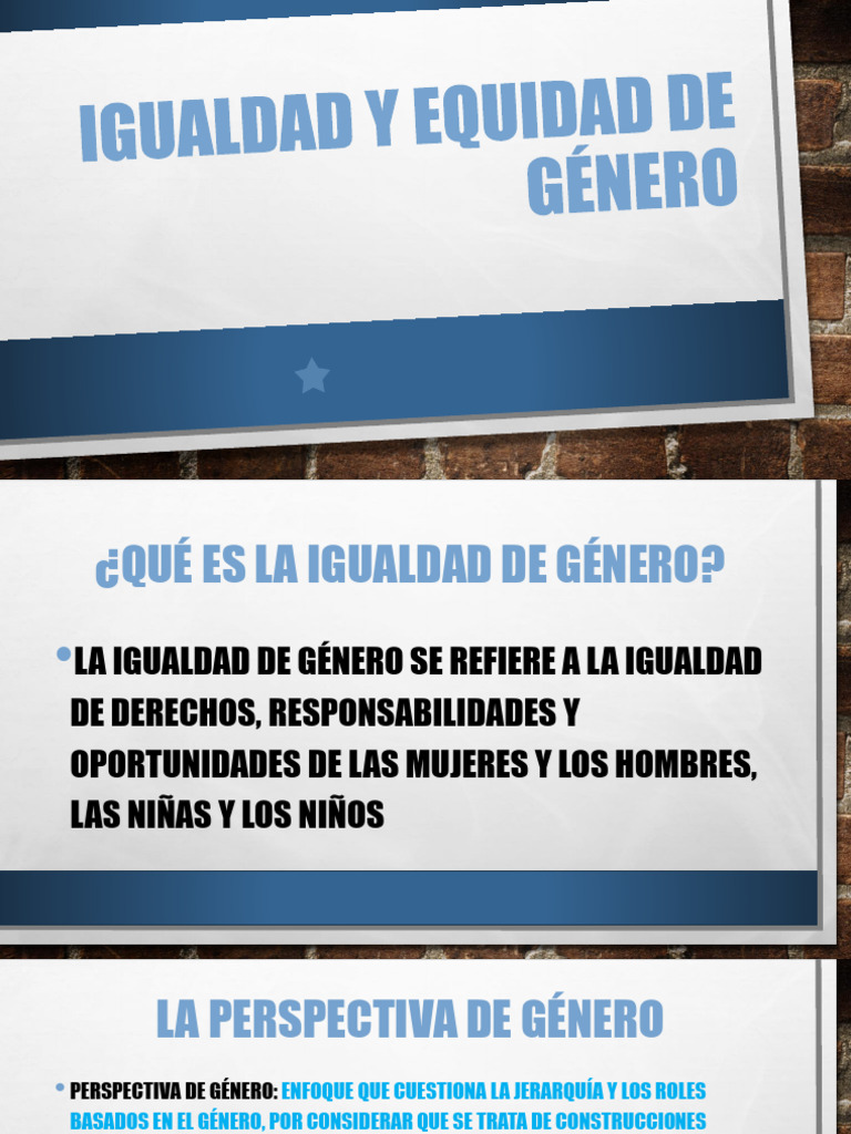 Igualdad y Equidad de Género: Claves Esenciales | PDF | Género ...