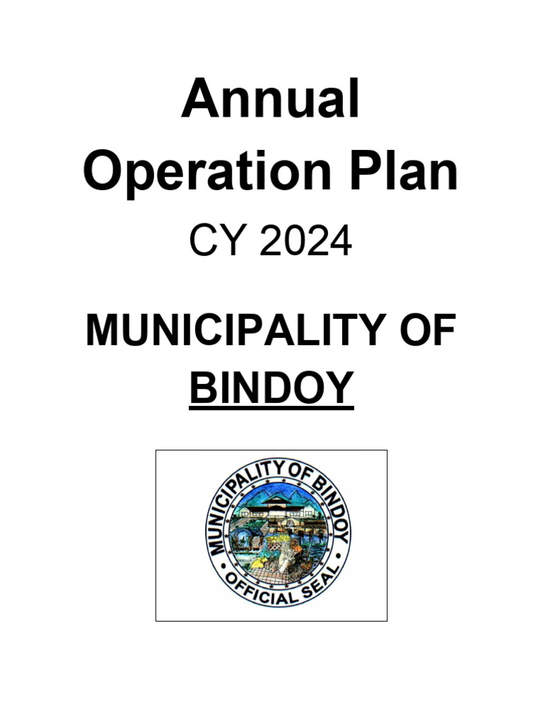 Annual operation plan 2024 introduction lgu profile pdf childbirth